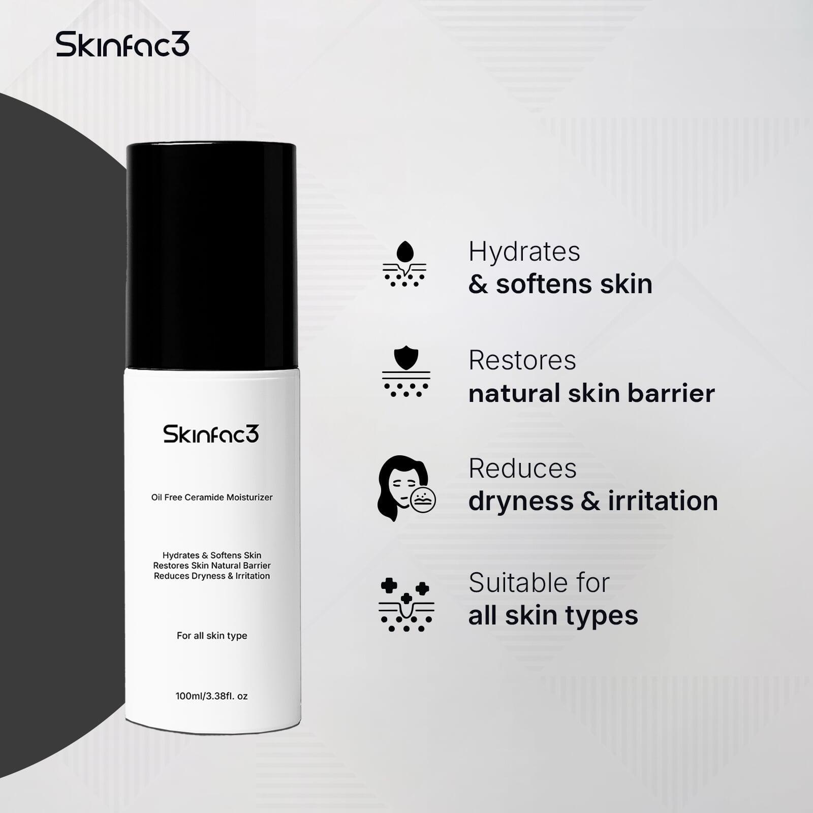 Skinfac3 oil free ceramide moisturizer 100ml